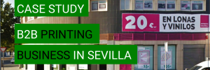 ecommerce case study B2B printing company