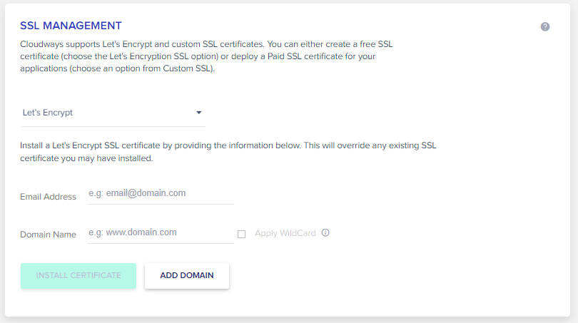 SSL Maagement Cloudways
Magento 1 to Magento 2 migration