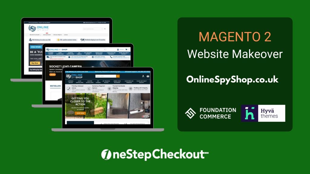 Magento 2 Website makeover with Hyva, Foundation Commerce, OneStepCheckout
